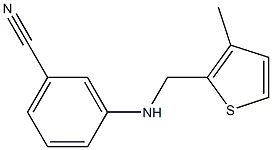 3-{[(3-methylthiophen-2-yl)methyl]amino}benzonitrile Struktur