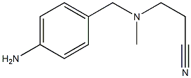 3-{[(4-aminophenyl)methyl](methyl)amino}propanenitrile Struktur