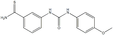 3-{[(4-methoxyphenyl)carbamoyl]amino}benzene-1-carbothioamide Struktur