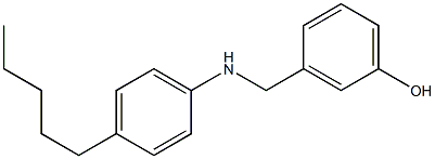 3-{[(4-pentylphenyl)amino]methyl}phenol Struktur