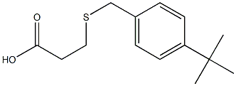 3-{[(4-tert-butylphenyl)methyl]sulfanyl}propanoic acid Struktur