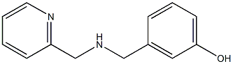 3-{[(pyridin-2-ylmethyl)amino]methyl}phenol Struktur