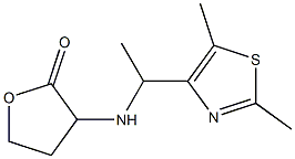 3-{[1-(2,5-dimethyl-1,3-thiazol-4-yl)ethyl]amino}oxolan-2-one Struktur