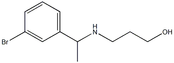 3-{[1-(3-bromophenyl)ethyl]amino}propan-1-ol Struktur