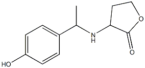 3-{[1-(4-hydroxyphenyl)ethyl]amino}oxolan-2-one Struktur