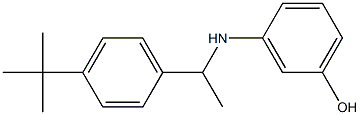 3-{[1-(4-tert-butylphenyl)ethyl]amino}phenol Struktur