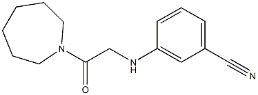 3-{[2-(azepan-1-yl)-2-oxoethyl]amino}benzonitrile Struktur