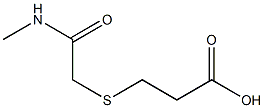 3-{[2-(methylamino)-2-oxoethyl]thio}propanoic acid Struktur