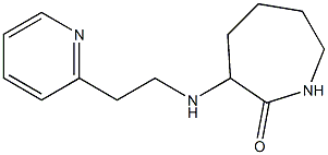 3-{[2-(pyridin-2-yl)ethyl]amino}azepan-2-one Struktur