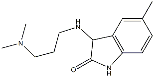 3-{[3-(dimethylamino)propyl]amino}-5-methyl-2,3-dihydro-1H-indol-2-one Struktur