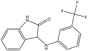 3-{[3-(trifluoromethyl)phenyl]amino}-2,3-dihydro-1H-indol-2-one Struktur