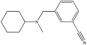 3-{[cyclohexyl(methyl)amino]methyl}benzonitrile Struktur