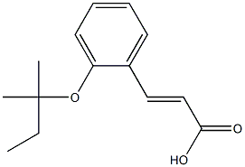 3-{2-[(2-methylbutan-2-yl)oxy]phenyl}prop-2-enoic acid Struktur