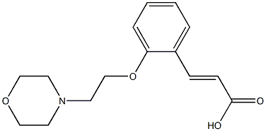 3-{2-[2-(morpholin-4-yl)ethoxy]phenyl}prop-2-enoic acid Struktur