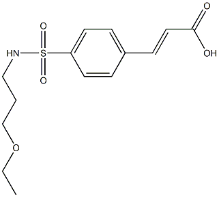 3-{4-[(3-ethoxypropyl)sulfamoyl]phenyl}prop-2-enoic acid Struktur