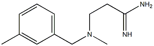 3-{methyl[(3-methylphenyl)methyl]amino}propanimidamide Struktur