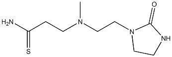 3-{methyl[2-(2-oxoimidazolidin-1-yl)ethyl]amino}propanethioamide Struktur