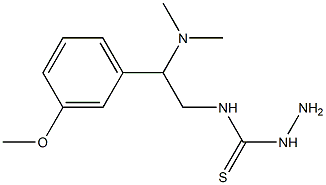 3-amino-1-[2-(dimethylamino)-2-(3-methoxyphenyl)ethyl]thiourea Struktur