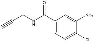 3-amino-4-chloro-N-prop-2-ynylbenzamide Struktur