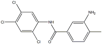 3-amino-4-methyl-N-(2,4,5-trichlorophenyl)benzamide Struktur