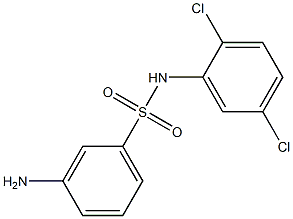 3-amino-N-(2,5-dichlorophenyl)benzene-1-sulfonamide Struktur