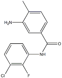 3-amino-N-(3-chloro-2-fluorophenyl)-4-methylbenzamide Struktur