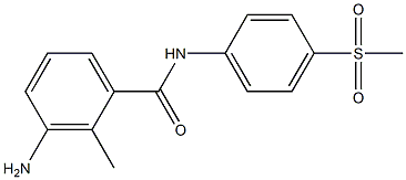 3-amino-N-(4-methanesulfonylphenyl)-2-methylbenzamide Struktur