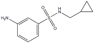 3-amino-N-(cyclopropylmethyl)benzenesulfonamide Struktur