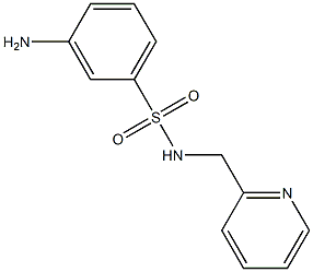 3-amino-N-(pyridin-2-ylmethyl)benzenesulfonamide Struktur