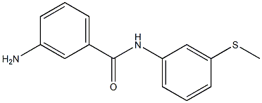 3-amino-N-[3-(methylsulfanyl)phenyl]benzamide Struktur