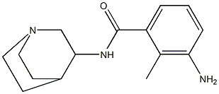 3-amino-N-1-azabicyclo[2.2.2]oct-3-yl-2-methylbenzamide Struktur