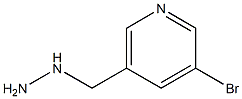 3-bromo-5-(hydrazinylmethyl)pyridine Struktur