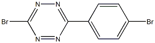 3-bromo-6-(4-bromophenyl)-1,2,4,5-tetrazine Struktur