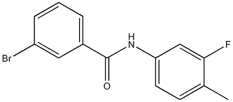 3-bromo-N-(3-fluoro-4-methylphenyl)benzamide Struktur