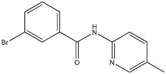 3-bromo-N-(5-methylpyridin-2-yl)benzamide Struktur