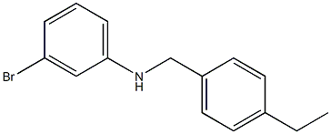 3-bromo-N-[(4-ethylphenyl)methyl]aniline Struktur