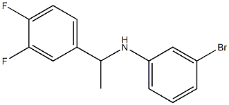 3-bromo-N-[1-(3,4-difluorophenyl)ethyl]aniline Struktur