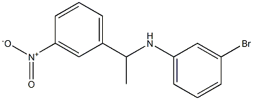 3-bromo-N-[1-(3-nitrophenyl)ethyl]aniline Struktur