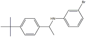 3-bromo-N-[1-(4-tert-butylphenyl)ethyl]aniline Struktur