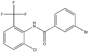 3-bromo-N-[2-chloro-6-(trifluoromethyl)phenyl]benzamide Struktur