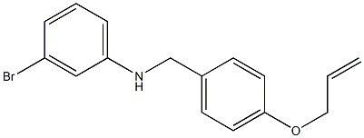 3-bromo-N-{[4-(prop-2-en-1-yloxy)phenyl]methyl}aniline Struktur