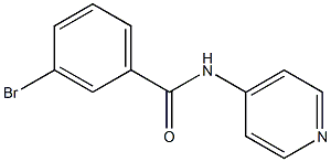 3-bromo-N-pyridin-4-ylbenzamide Struktur