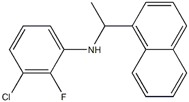 3-chloro-2-fluoro-N-[1-(naphthalen-1-yl)ethyl]aniline Struktur