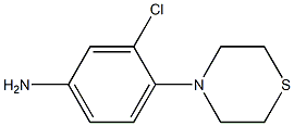 3-chloro-4-(thiomorpholin-4-yl)aniline Struktur