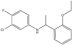 3-chloro-N-[1-(2-ethoxyphenyl)ethyl]-4-fluoroaniline Struktur