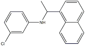 3-chloro-N-[1-(naphthalen-1-yl)ethyl]aniline Struktur