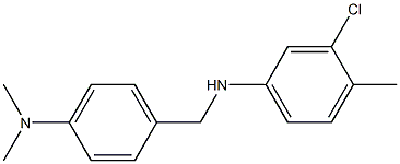 3-chloro-N-{[4-(dimethylamino)phenyl]methyl}-4-methylaniline Struktur