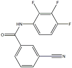 3-cyano-N-(2,3,4-trifluorophenyl)benzamide Struktur