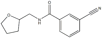 3-cyano-N-(tetrahydrofuran-2-ylmethyl)benzamide Struktur