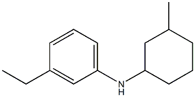 3-ethyl-N-(3-methylcyclohexyl)aniline Struktur